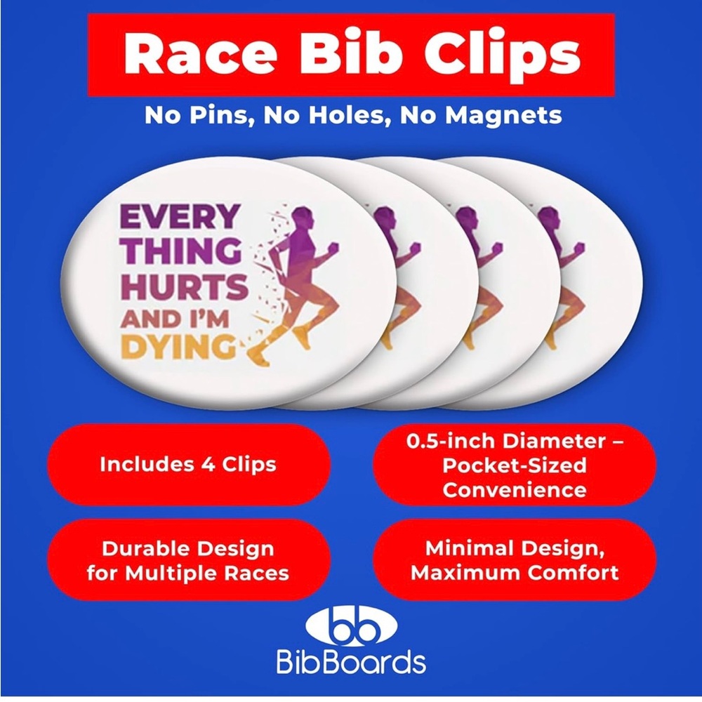 BibBoards Race Bib Clips